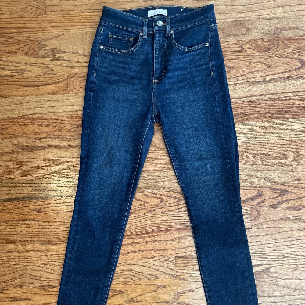 LOFT Petite Skinny Jeans in Classic Dark Indigo Wash